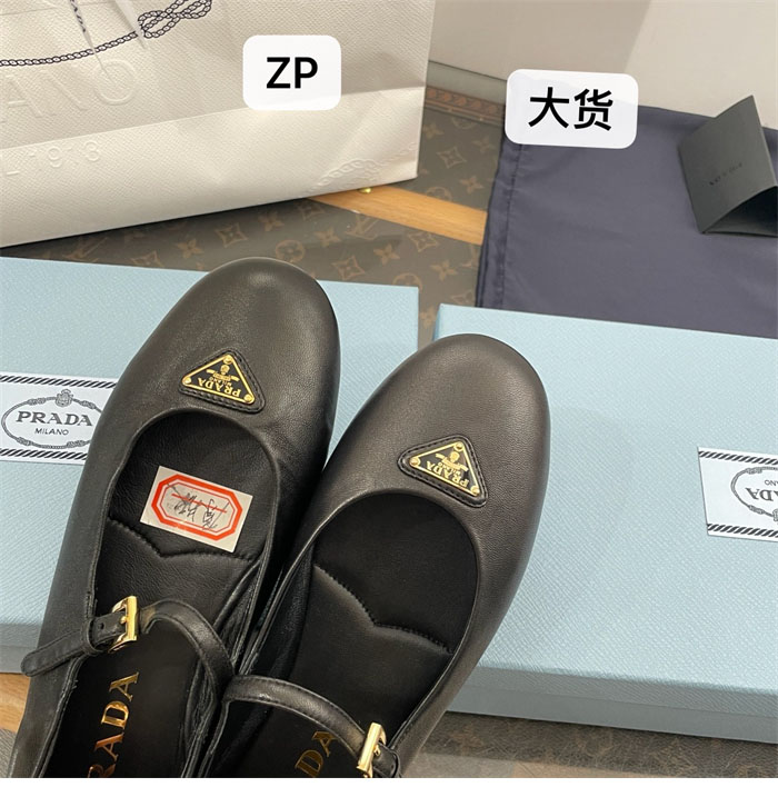 P R A D A 프라다 나파 가죽 발레리나 슈즈 레플리카 21번 이미지 - 신발 | 세미샵 레플리카 사이트