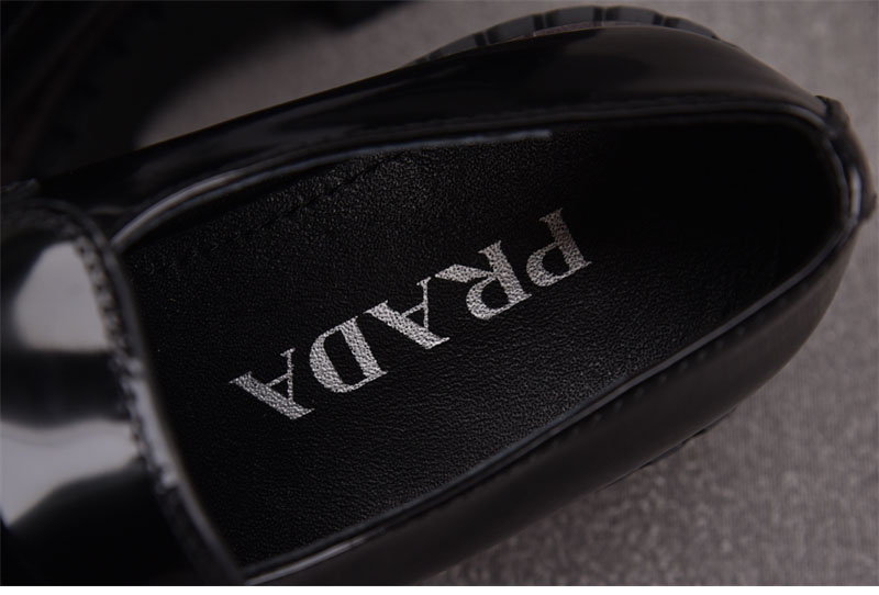 P R A D A 프라다 브러쉬드 페이턴트 러버 솔 로퍼 레플리카 7번 이미지 - 신발 | 세미샵 레플리카 사이트