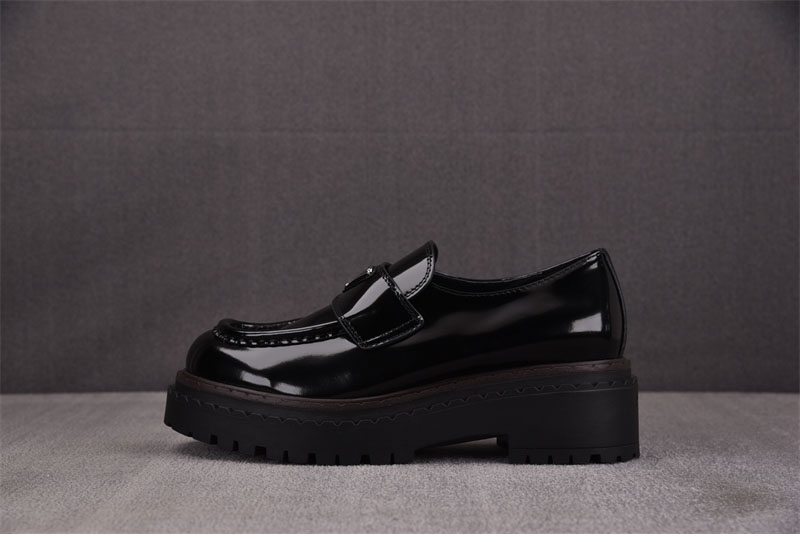 P R A D A 프라다 브러쉬드 페이턴트 러버 솔 로퍼 레플리카 8번 이미지 - 신발 | 세미샵 레플리카 사이트