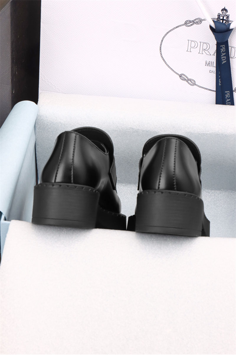 프라다 프라다 초콜릿 브러시드 레더 로퍼 레플리카 7번 이미지 - 신발 | 세미샵 레플리카 사이트