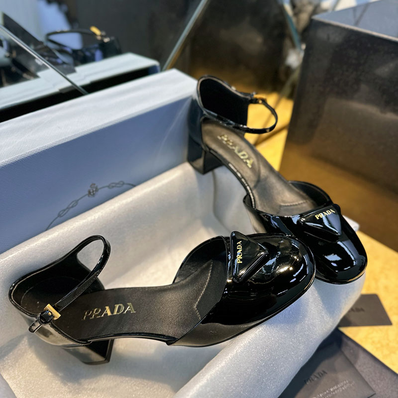 P R A D A 프라다 페이턴트 레더 슬링백 펌프스 레플리카 1번 이미지 - 신발 | 세미샵 레플리카 사이트
