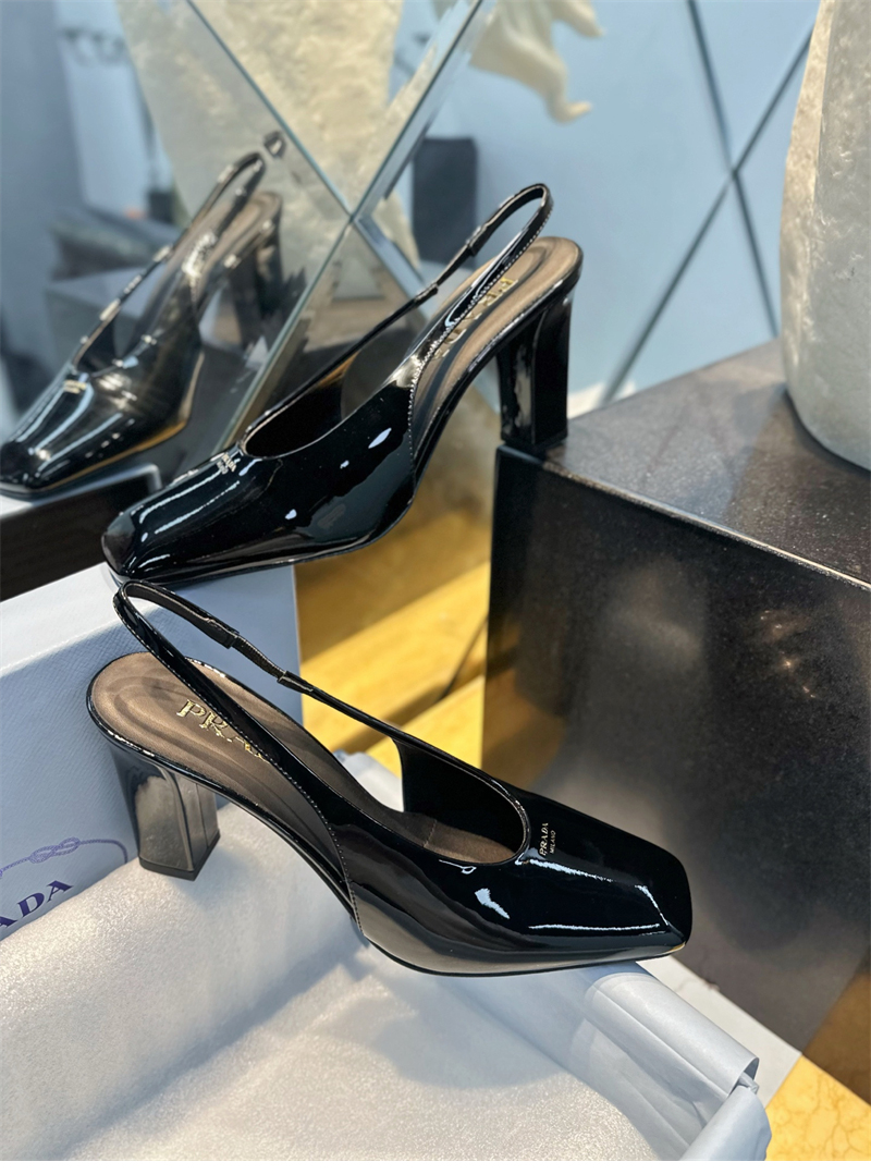 P R A D A 프라다 페이턴트 레더 슬링백 펌프스 레플리카 4번 이미지 - 신발 | 세미샵 레플리카 사이트