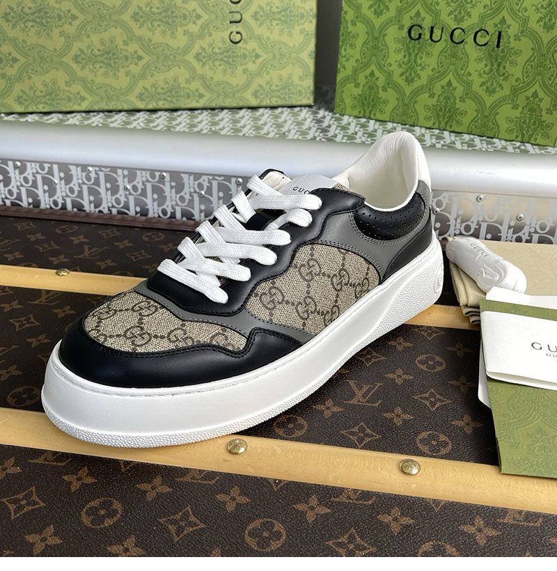 Gucci 구찌 GG 캔버스 스니커즈 베이지 블랙 수프림 레플리카 5번 이미지 - 신발 | 세미샵 레플리카 사이트