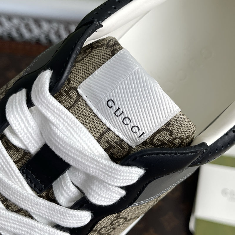 Gucci 구찌 GG 캔버스 스니커즈 베이지 블랙 수프림 레플리카 7번 이미지 - 신발 | 세미샵 레플리카 사이트