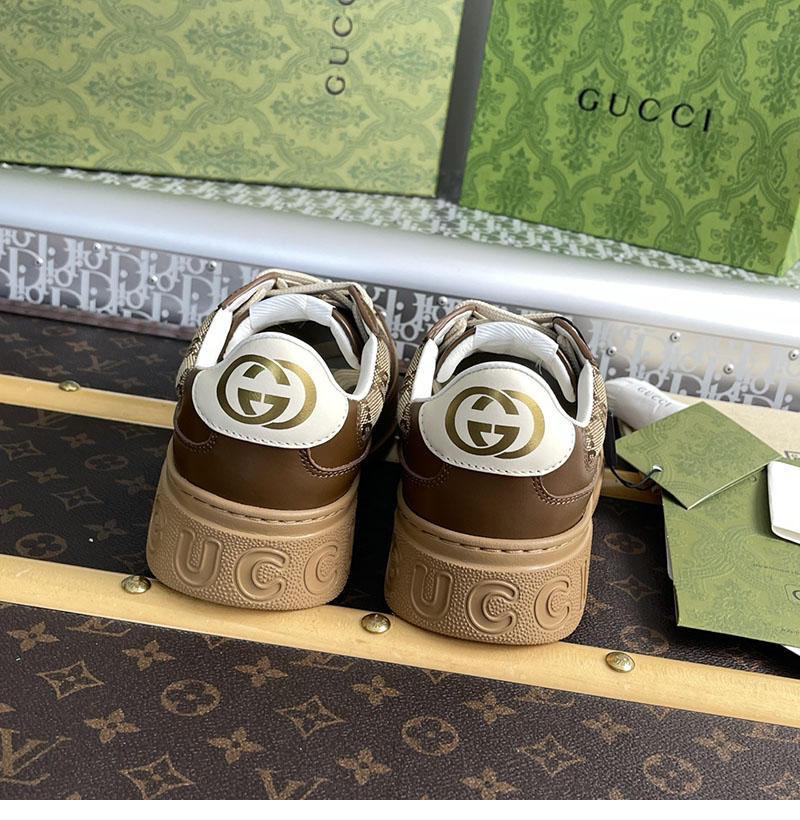 Gucci 구찌 GG 캔버스 스니커즈 브라운 GG 수프림 레플리카 6번 이미지 - 신발 | 세미샵 레플리카 사이트