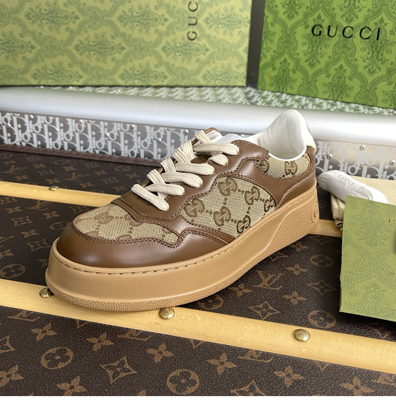 Gucci 구찌 GG 캔버스 스니커즈 브라운 GG 수프림 레플리카 8번 이미지 - 신발 | 세미샵 레플리카 사이트