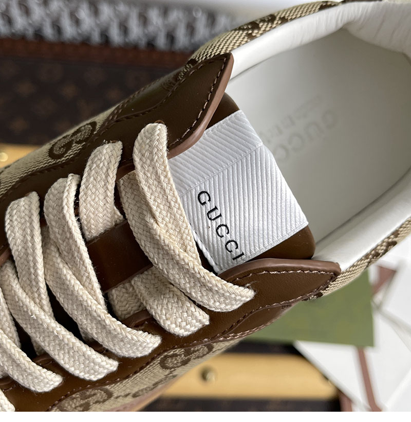 Gucci 구찌 GG 캔버스 스니커즈 브라운 GG 수프림 레플리카 9번 이미지 - 신발 | 세미샵 레플리카 사이트