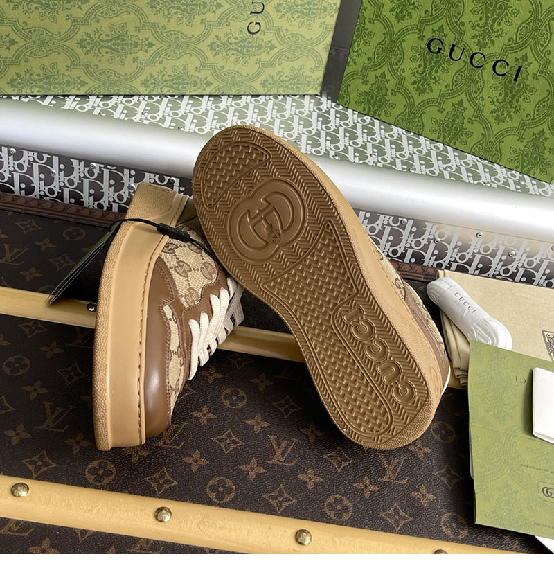 Gucci 구찌 GG 캔버스 스니커즈 브라운 GG 수프림 레플리카 11번 이미지 - 신발 | 세미샵 레플리카 사이트