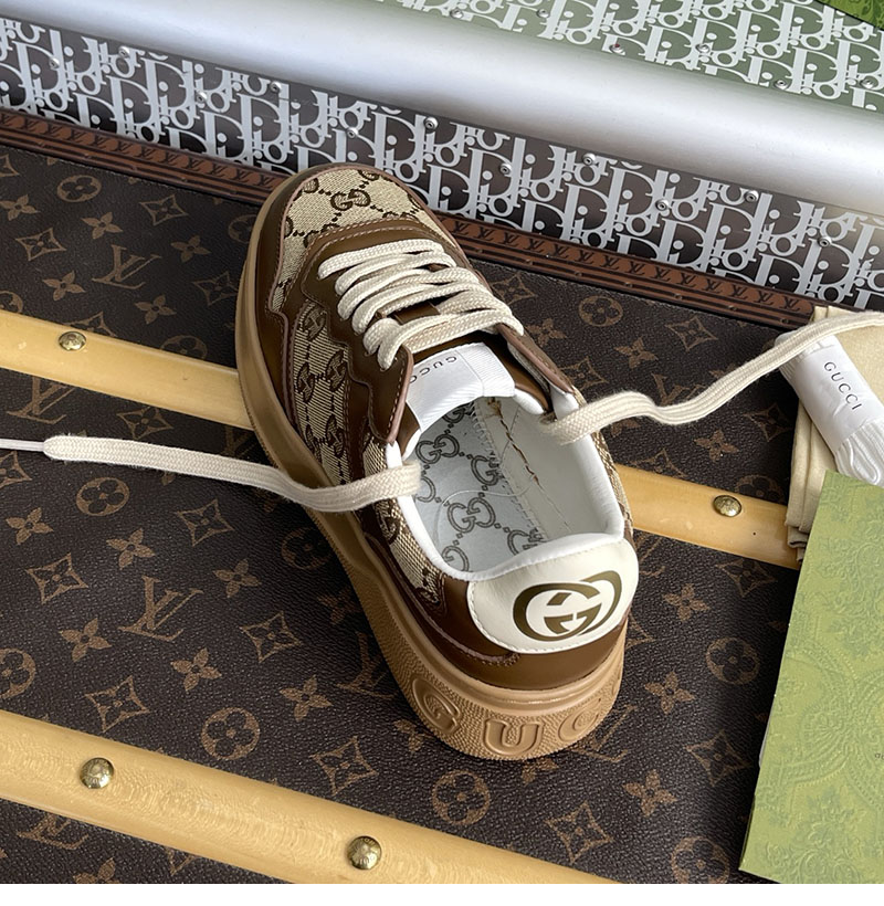 Gucci 구찌 GG 캔버스 스니커즈 브라운 GG 수프림 레플리카 12번 이미지 - 신발 | 세미샵 레플리카 사이트