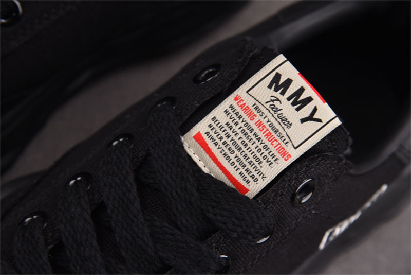 *기타 메종 미하라 야스히로 블레이키 OG 솔 캔버스 로우 스니커즈 블랙 레플리카 4번 이미지 - 신발 | 세미샵 레플리카 사이트