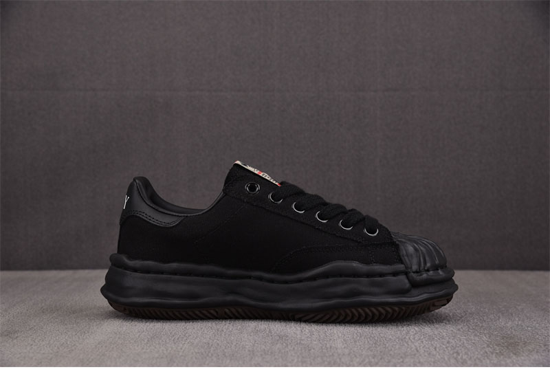 *기타 메종 미하라 야스히로 블레이키 OG 솔 캔버스 로우 스니커즈 블랙 레플리카 10번 이미지 - 신발 | 세미샵 레플리카 사이트