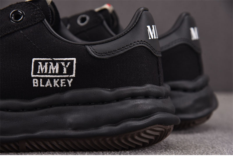*기타 메종 미하라 야스히로 블레이키 OG 솔 캔버스 로우 스니커즈 블랙 레플리카 13번 이미지 - 신발 | 세미샵 레플리카 사이트
