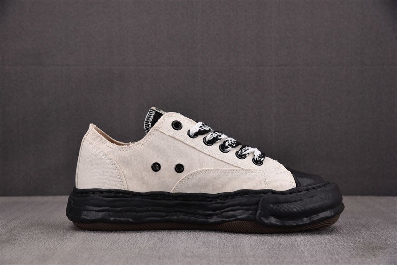 *기타 미하라 야스히로 피터슨23 OG 솔 캔버스 스니커즈 흰검 레플리카 2번 이미지 - 신발 | 세미샵 레플리카 사이트