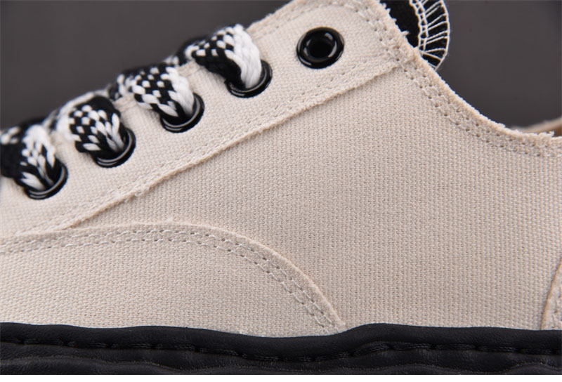 *기타 미하라 야스히로 피터슨23 OG 솔 캔버스 스니커즈 흰검 레플리카 3번 이미지 - 신발 | 세미샵 레플리카 사이트