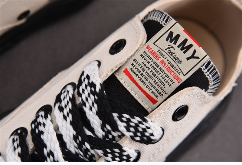 *기타 미하라 야스히로 피터슨23 OG 솔 캔버스 스니커즈 흰검 레플리카 4번 이미지 - 신발 | 세미샵 레플리카 사이트