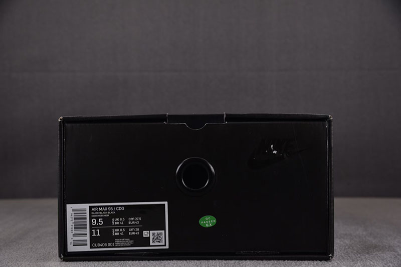 Comme Des Garcons 나이키 x 꼼데가르송 에어맥스 95 블랙 CU8406-001 레플리카 7번 이미지 - 신발 | 세미샵 레플리카 사이트