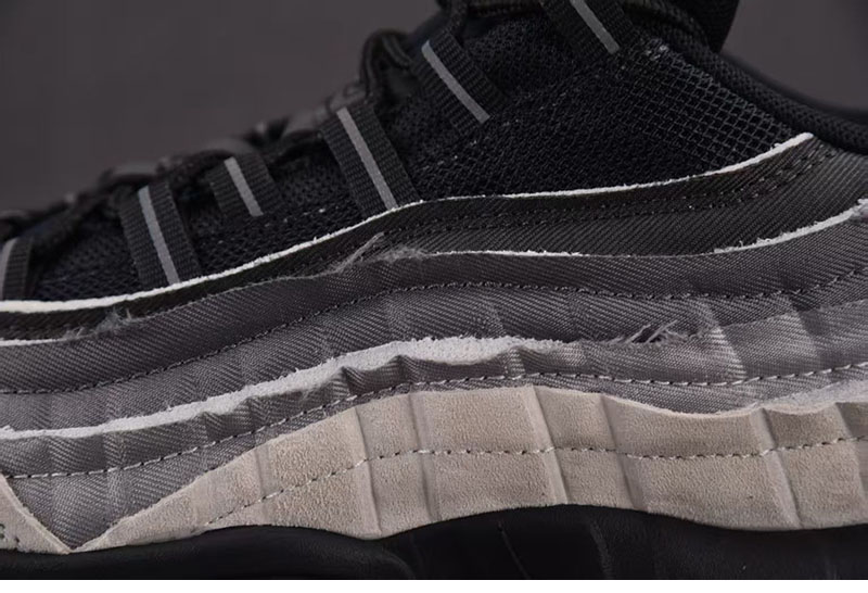 Comme Des Garcons 나이키 x 꼼데가르송 에어맥스 95 블랙 그레이 CU8406-101 레플리카 13번 이미지 - 신발 | 세미샵 레플리카 사이트