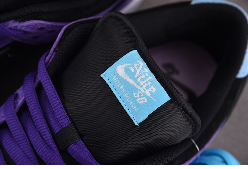 Nike 나이키 SB 덩크 로우 프로 x 헤일리 윌슨 블랙 앤 코트 퍼플 HJ0513-500 레플리카 10번 이미지 - 신발 | 세미샵 레플리카 사이트