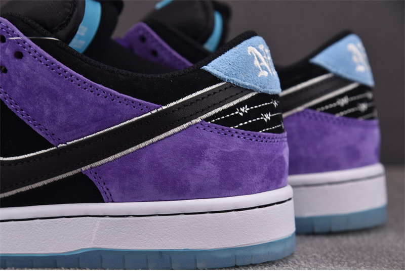 Nike 나이키 SB 덩크 로우 프로 x 헤일리 윌슨 블랙 앤 코트 퍼플 HJ0513-500 레플리카 14번 이미지 - 신발 | 세미샵 레플리카 사이트
