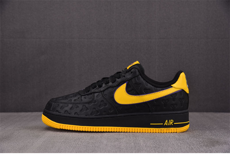 Nike 나이키 x 코비 브라이언트 에어포스 1 레이커스 어웨이 블랙 HV5122-001 레플리카 2번 이미지 - 신발 | 세미샵 레플리카 사이트