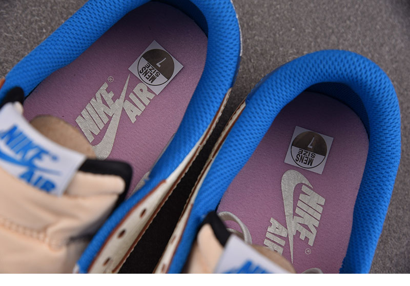 Nike 나이키 x 트래비스 스캇 에어조던1 로우 OG SP 세일 밀리터리 블루 DM7866-104 레플리카 2번 이미지 - 신발 | 세미샵 레플리카 사이트