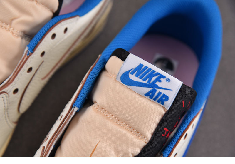 Nike 나이키 x 트래비스 스캇 에어조던1 로우 OG SP 세일 밀리터리 블루 DM7866-104 레플리카 8번 이미지 - 신발 | 세미샵 레플리카 사이트