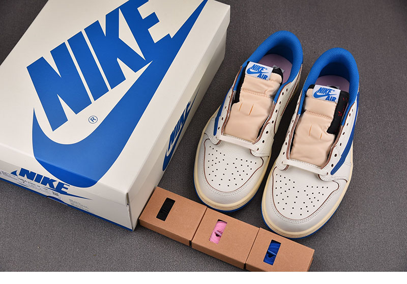 Nike 나이키 x 트래비스 스캇 에어조던1 로우 OG SP 세일 밀리터리 블루 DM7866-104 레플리카 10번 이미지 - 신발 | 세미샵 레플리카 사이트