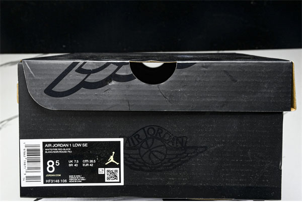 나이키 에어조던 1 로우 SE “메탈릭 블랙 화이트” - 상세 이미지