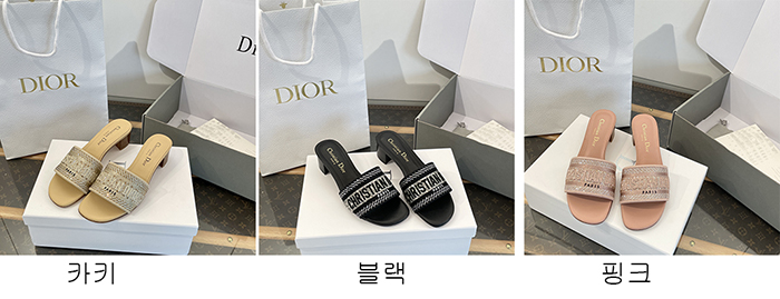 디올 Dway 디웨이 힐 뮬 슬라이드 - 상세 이미지