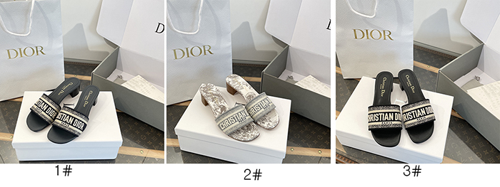 디올 Dway 디웨이 힐 뮬 슬라이드 - 상세 이미지