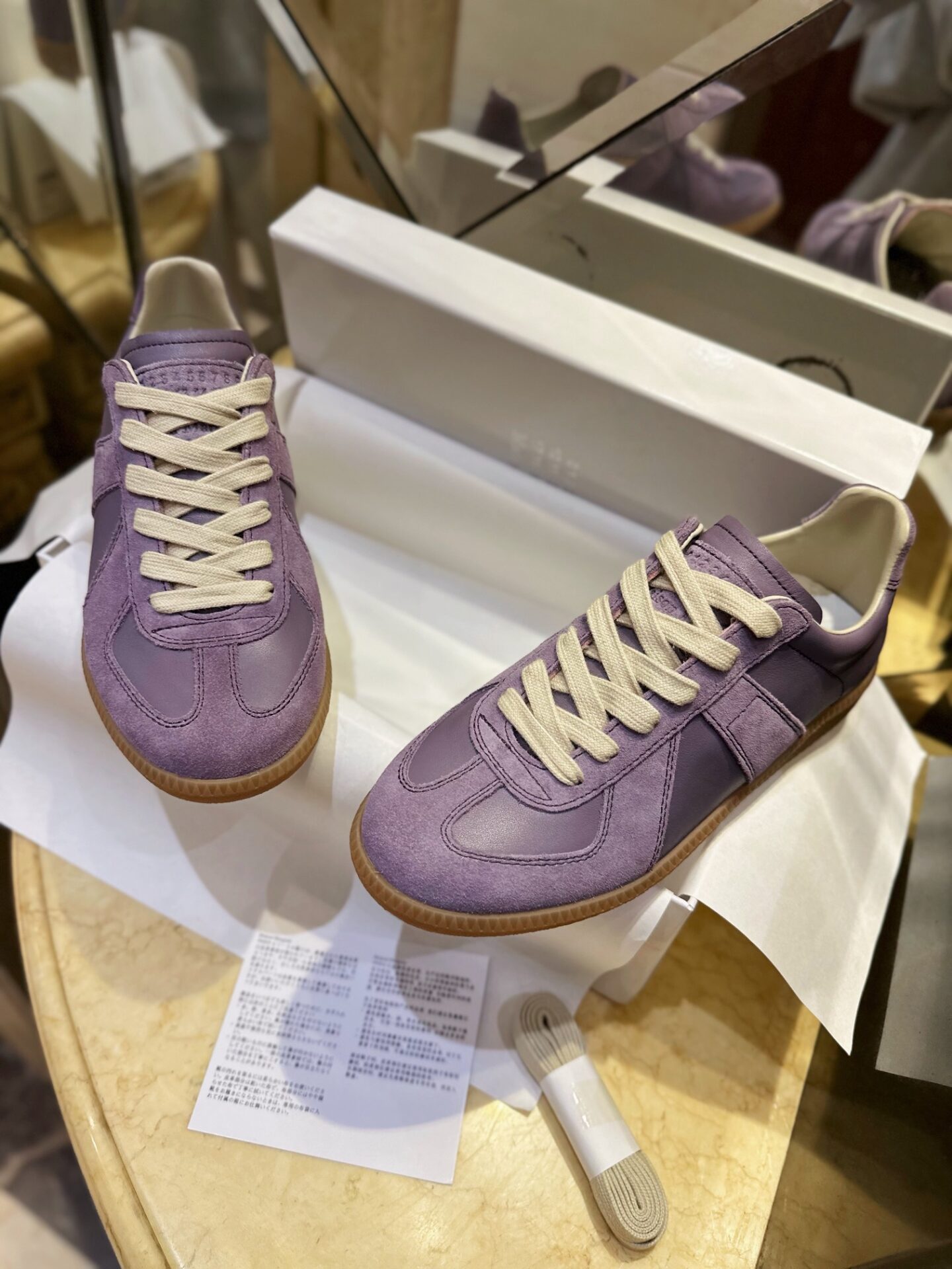 마르지엘라 레플리카 로우탑 라일락 스니커즈 “35SIZE – 40SIZE” - 상세 이미지