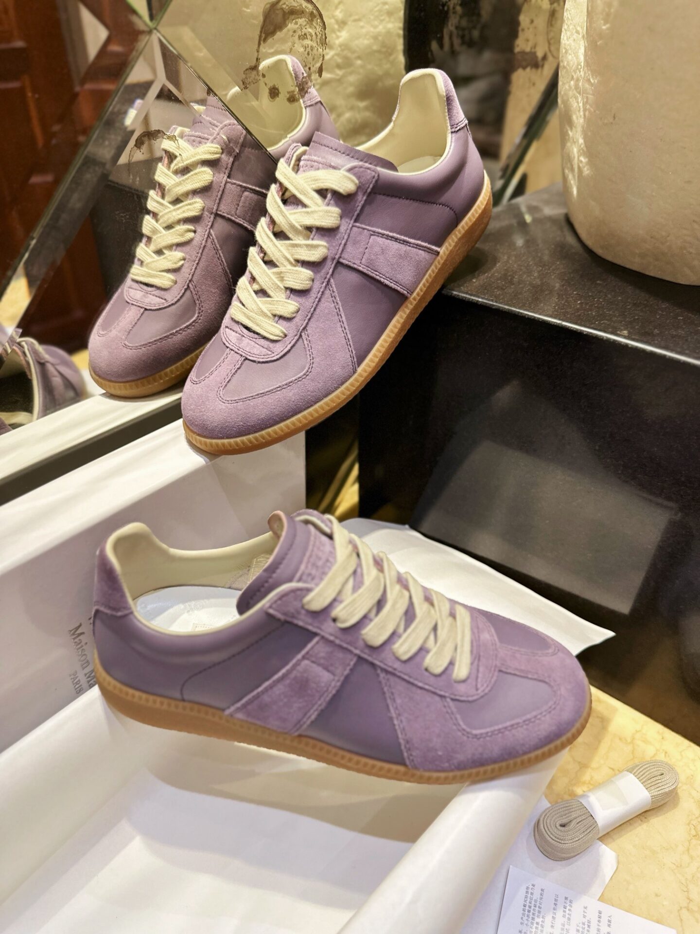 마르지엘라 레플리카 로우탑 라일락 스니커즈 “35SIZE – 40SIZE” - 상세 이미지
