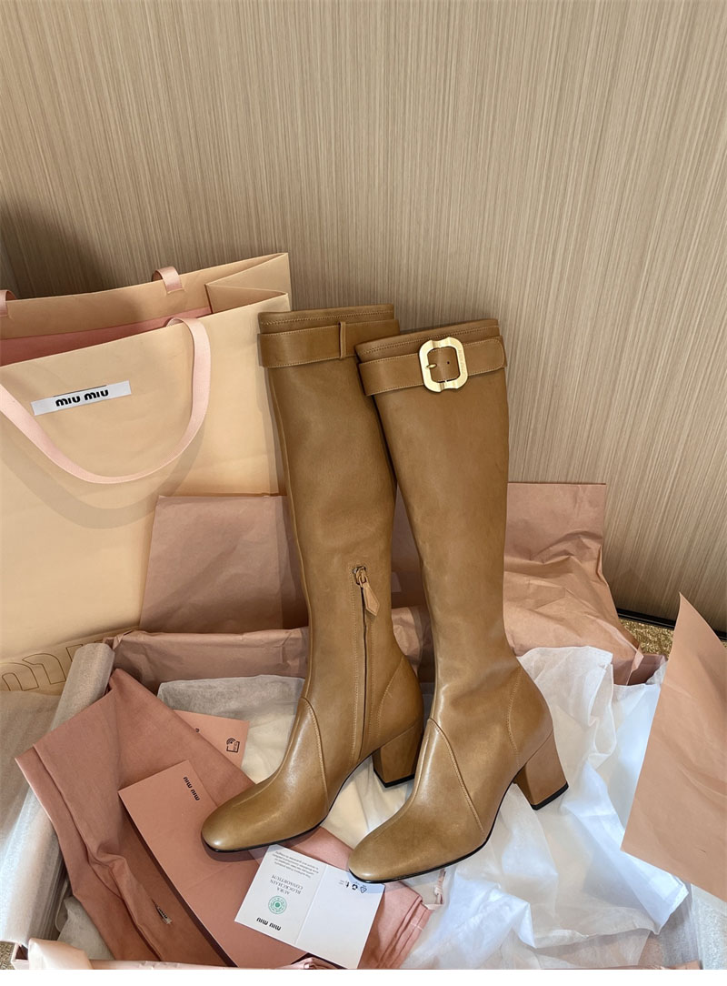 미우미우 미우미우 버클 장식 롱 부츠 레플리카 5번 이미지 - 신발 | 세미샵 레플리카 사이트