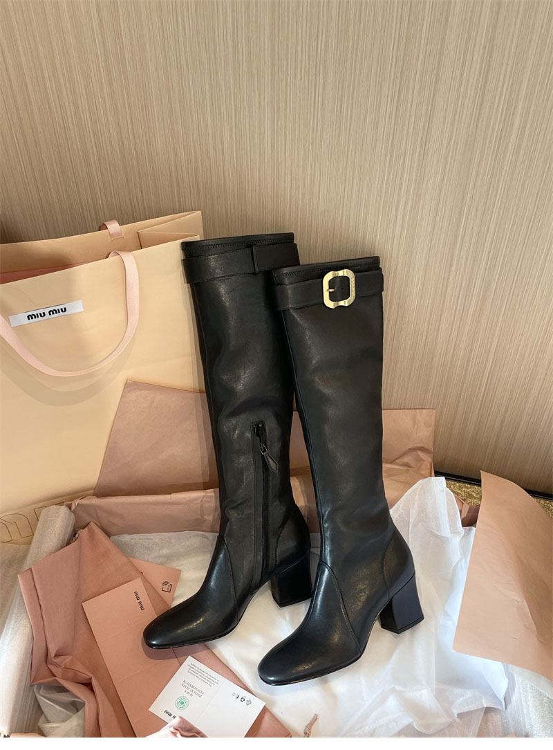 미우미우 미우미우 버클 장식 롱 부츠 레플리카 6번 이미지 - 신발 | 세미샵 레플리카 사이트