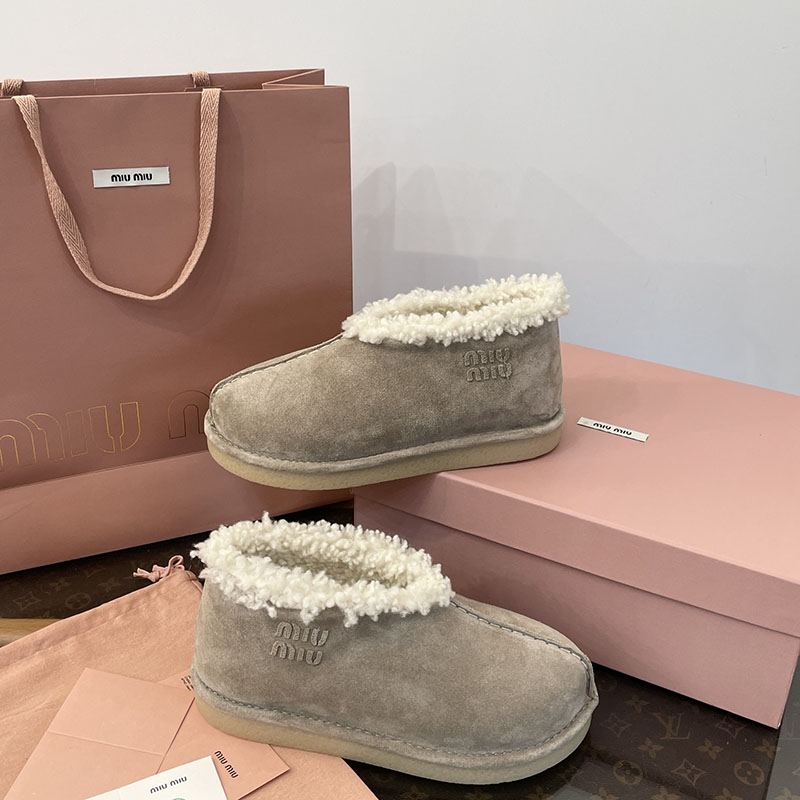 미우미우 미우미우 시어링 앵클 부츠 스웨이드 레플리카 5번 이미지 - 신발 | 세미샵 레플리카 사이트