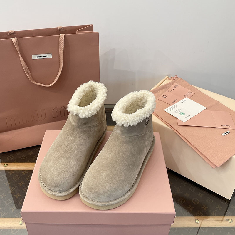 미우미우 미우미우 시어링 어그 부츠 스웨이드 레플리카 19번 이미지 - 신발 | 세미샵 레플리카 사이트