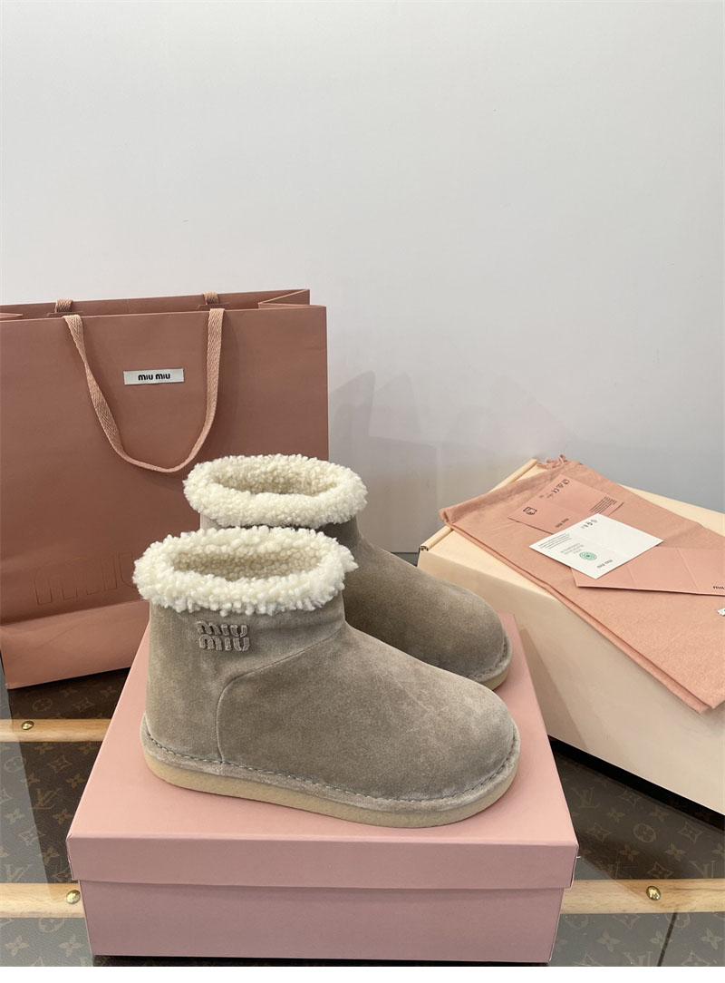 미우미우 미우미우 시어링 어그 부츠 스웨이드 레플리카 10번 이미지 - 신발 | 세미샵 레플리카 사이트