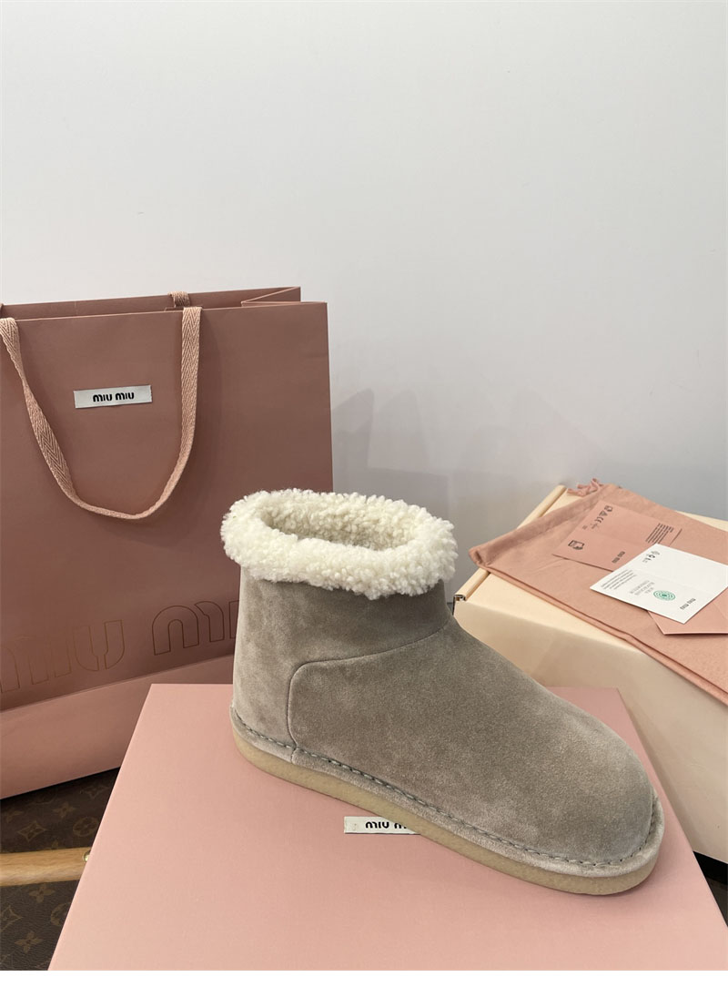 미우미우 미우미우 시어링 어그 부츠 스웨이드 레플리카 20번 이미지 - 신발 | 세미샵 레플리카 사이트
