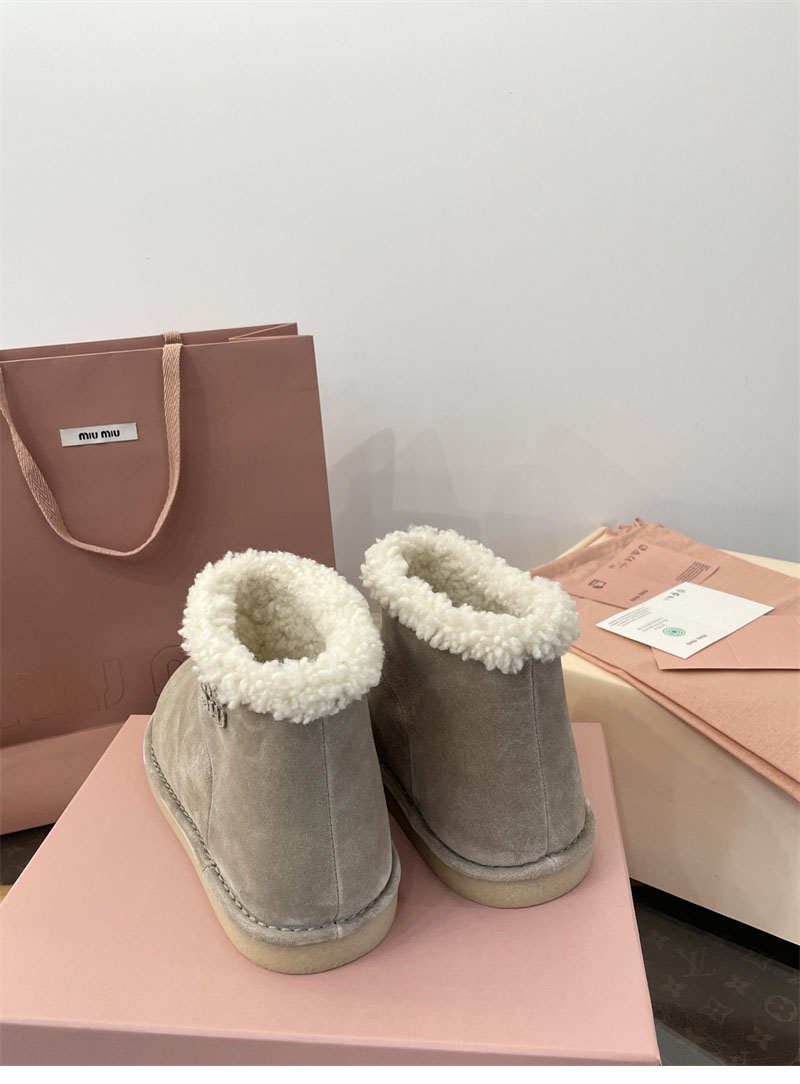 미우미우 미우미우 시어링 어그 부츠 스웨이드 레플리카 2번 이미지 - 신발 | 세미샵 레플리카 사이트