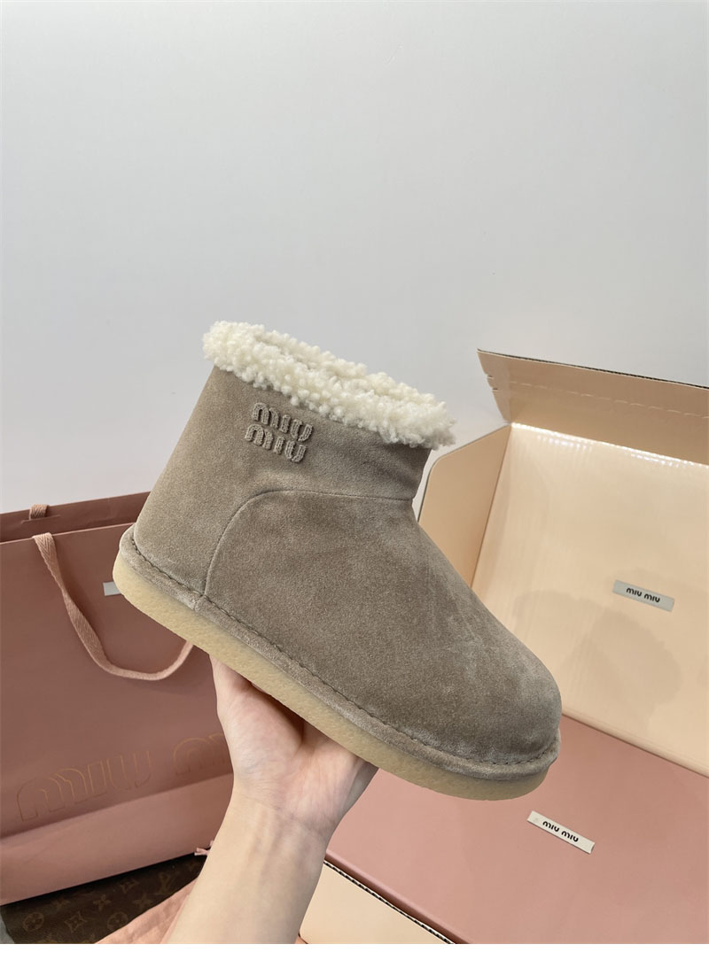 미우미우 미우미우 시어링 어그 부츠 스웨이드 레플리카 12번 이미지 - 신발 | 세미샵 레플리카 사이트