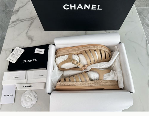 C H A N E L 24s 샤넬 크루즈 캐쥬얼 가죽 로마 슬링백 샌들 레플리카 2번 이미지 - 신발 | 세미샵 레플리카 사이트