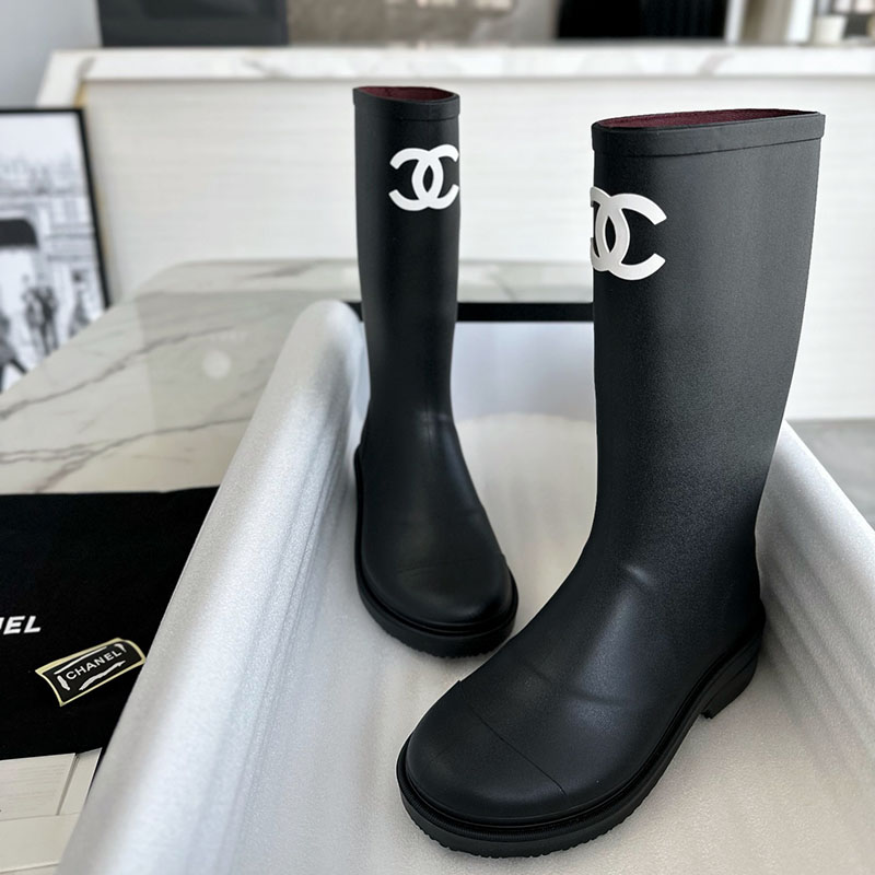 C H A N E L 샤넬 22K CC로고 레인 러버 부츠 레플리카 1번 이미지 - 신발 | 세미샵 레플리카 사이트