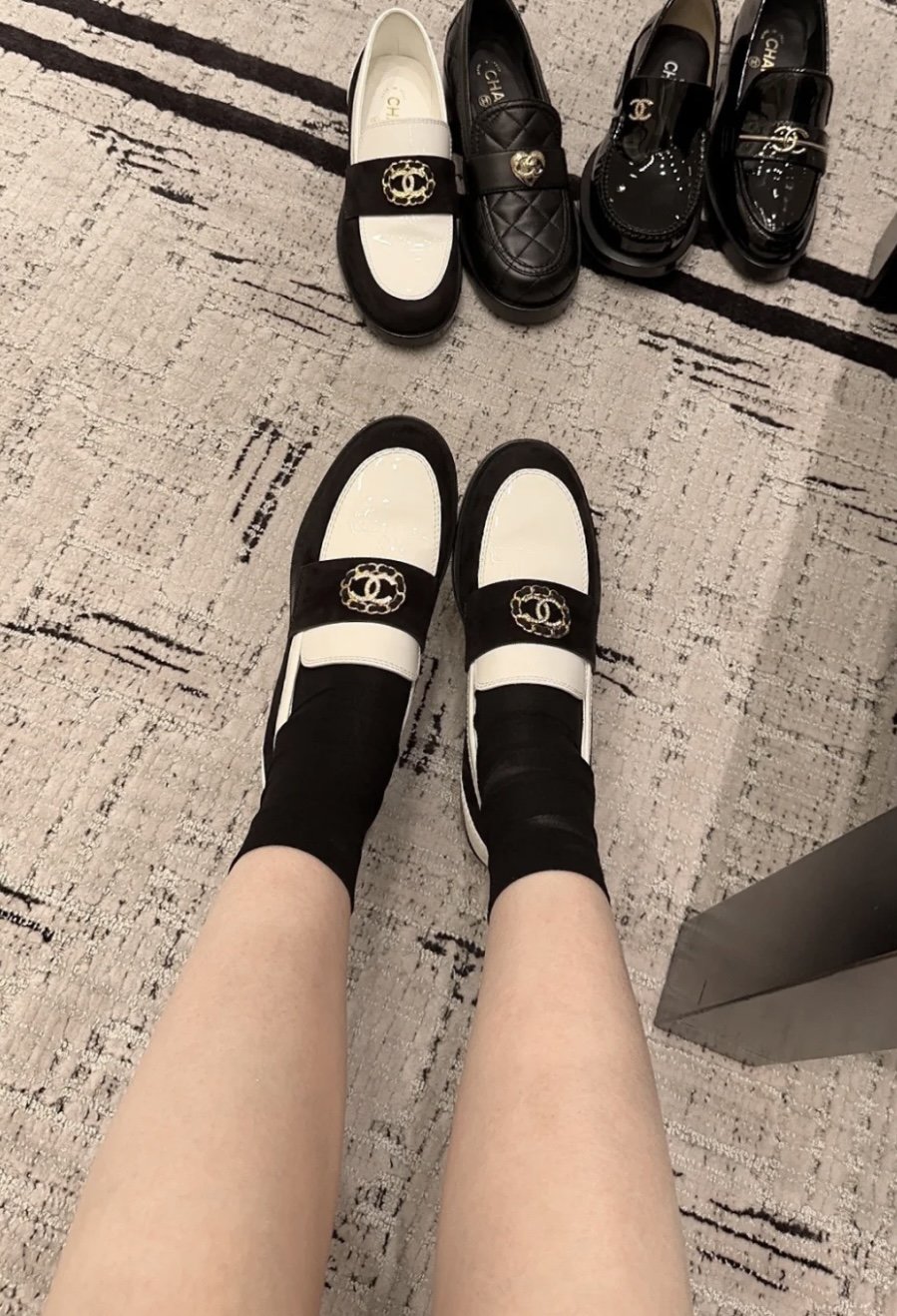 샤넬 22K 배색 페이던트 CC로고 로퍼 “35SIZE – 41SIZE”（TJ공장）