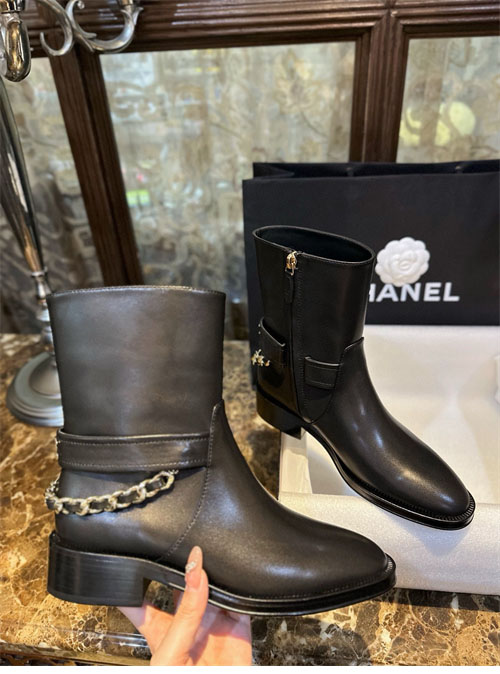 샤넬 샤넬 23a 체인 앵클 부츠 레플리카 3번 이미지 - 신발 | 세미샵 레플리카 사이트