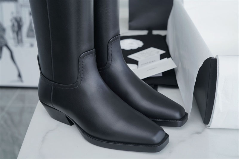 샤넬 샤넬 23s CC 로고 카우보이 롱 부츠 레플리카 17번 이미지 - 신발 | 세미샵 레플리카 사이트