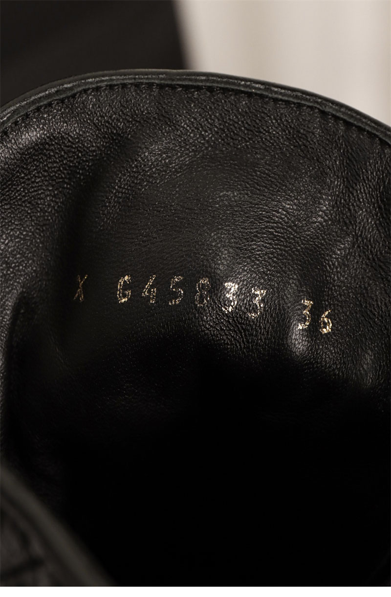 샤넬 샤넬 24A 퀼팅 레더 플랫폼 컴뱃 앵클 부츠 레플리카 17번 이미지 - 신발 | 세미샵 레플리카 사이트