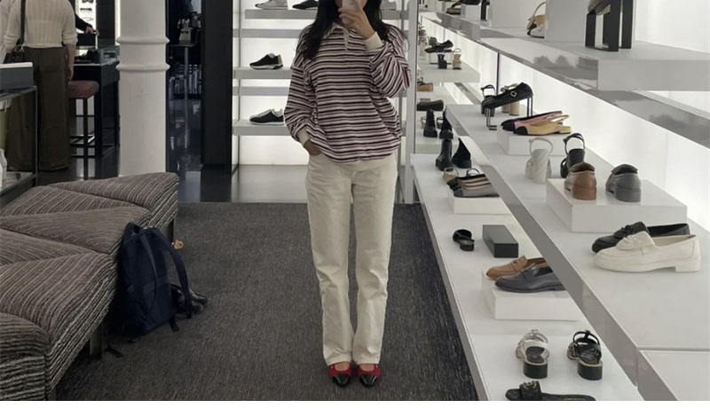 샤넬 샤넬 25A CC 트위드 슬링백 플랫 슈즈（TJ공장） 레플리카 15번 이미지 - 신발 | 세미샵 레플리카 사이트