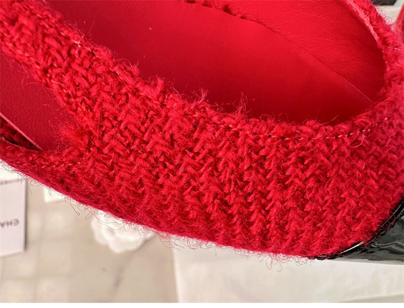 샤넬 샤넬 25A CC 트위드 슬링백 플랫 슈즈（TJ공장） 레플리카 8번 이미지 - 신발 | 세미샵 레플리카 사이트