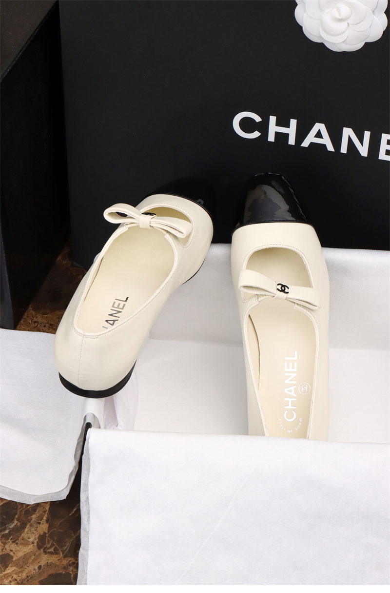 샤넬 샤넬 25B 메리 제인 발레리나 플랫 슈즈 레플리카 15번 이미지 - 신발 | 세미샵 레플리카 사이트
