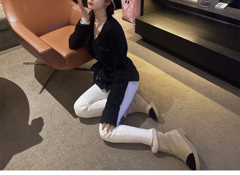 샤넬 25K 시어링 숏 부츠 - 상세 이미지